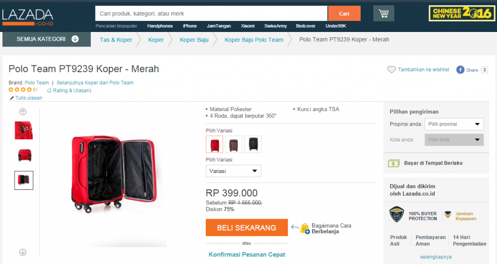 5 List Target Belanja 2016 di Lazada