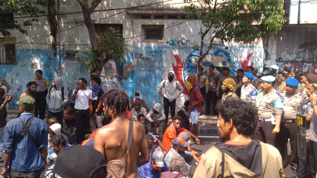 Kericuhan Mahasiswa Papua di Kota Malang