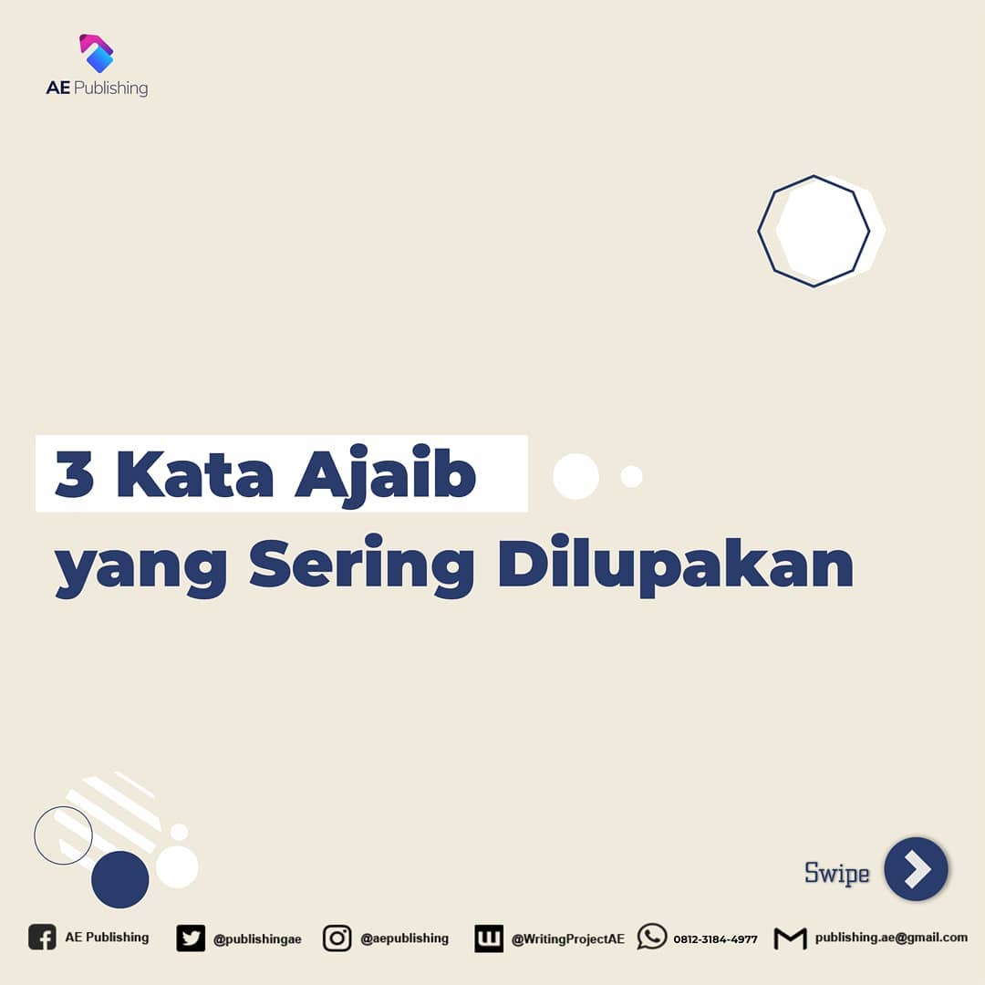 3 Kata Sakti di AE Publishing