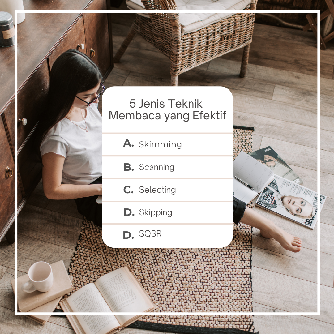 5 Jenis Teknik Membaca Yang Efektif - Anisa AE